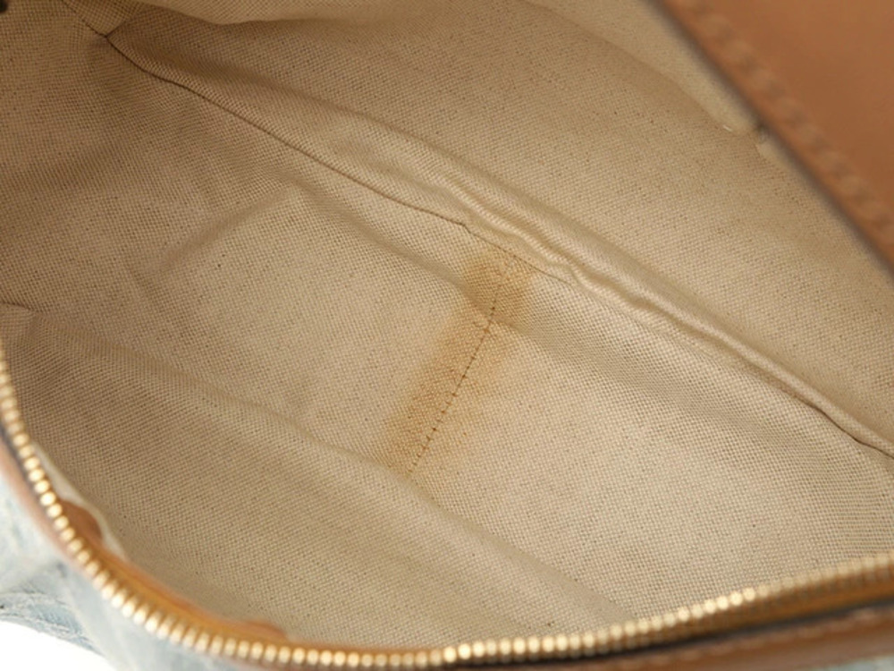 Gucci Sukey GG Hobo Bag Blue Brown Denim Leather - Picture 8 of 9